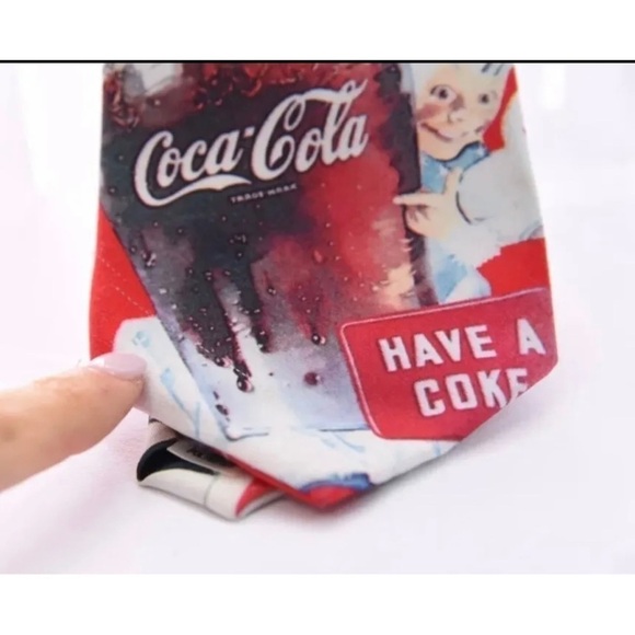 Oscar de la Renta Mens Silk Blue Red Paisley Geometric Ties Mickey Coca Cola Lot - Picture 12 of 15